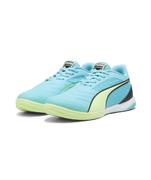 Puma Ibero IV Indoor Soccer Shoe: Aqua/White/Black
