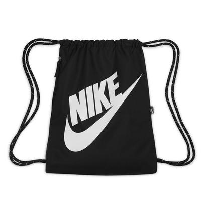 Nike Heritage Drawstring Bag BLACK/BLACK/WHITE