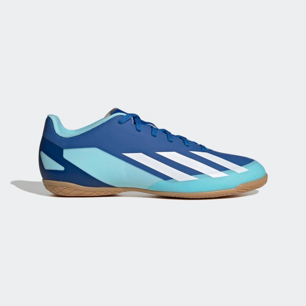 Adidas x Crazyfast.4 Indoor Soccer Shoes M10.5 W11.5 Blue White