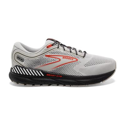 Men's Brooks Beast GTS 23 (Wide) GREY/SCARLET/EBONY