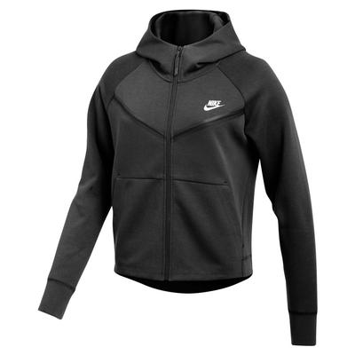 Women's Nike Tech Fleece Windrunner Full-Zip Hoodie BLACK