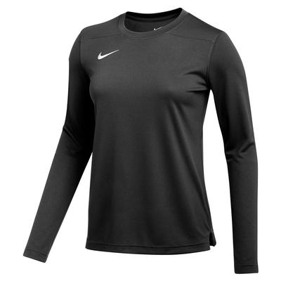 Women's Nike UV Long-Sleeve Coach Top BLACK/WHITE