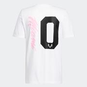 adidas Messi Miami Unviel Tee: White/Pink/Black