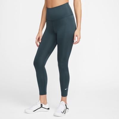 Women's Nike Therma-FIT One High-Waisted 7/8 Leggings DEEP_JUNGLE/WHITE