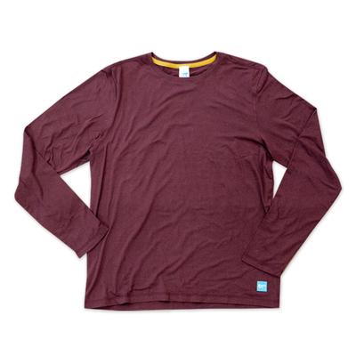 Men's Runners Plus Performance Tech Long-Sleeve 2.0 HEATHER_WINDSOR_WINE