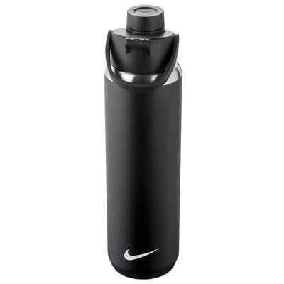 Nike Stainless Steel Recharge Chug Bottle 24oz BLACK/BLACK/WHITE