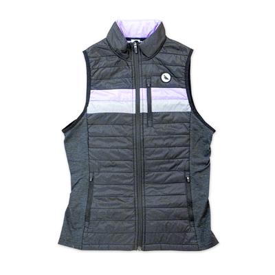 Women's Runners Plus Down Vest 2.0 BLACK_LILAC_BLOCKING