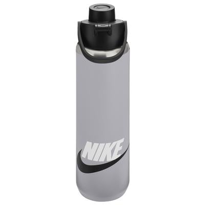 Nike Stainless Steel Recharge Chug Bottle 24oz Graphic SMOKE_GREY/BLACK