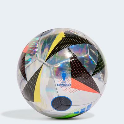 adidas Euro Cup 2024 Fussballliebe Training Foil Ball SILVER/BLACK/BLUE