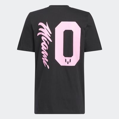 adidas Messi Miami Unviel Tee BLACK/PINK