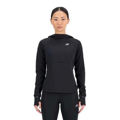 Women's New Balance Heat Grid Hoodie Pullover BLACK
