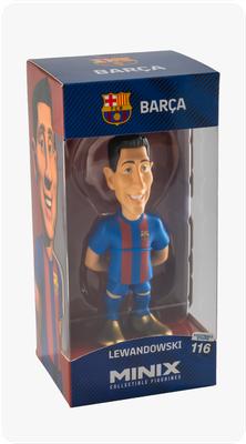 Banbo Toys Barcelona Minix Lewandowski 12cm Figure RED/BLUE
