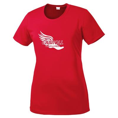Women's Carroll Track Competitor Short-Sleeve TRUE_RED