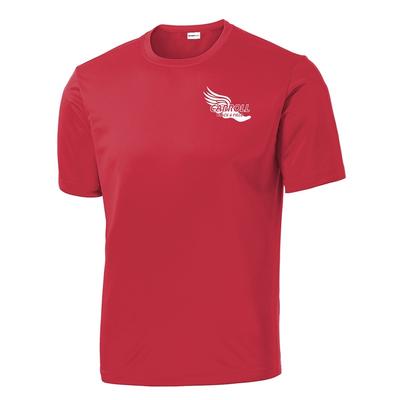 Men's Carroll Track Competitor Short-Sleeve Tech Tee TRUE_RED/LC