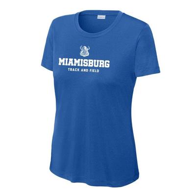 Women's Miamisburg Track Competitor Short-Sleeve Tech Tee TRUE_ROYAL
