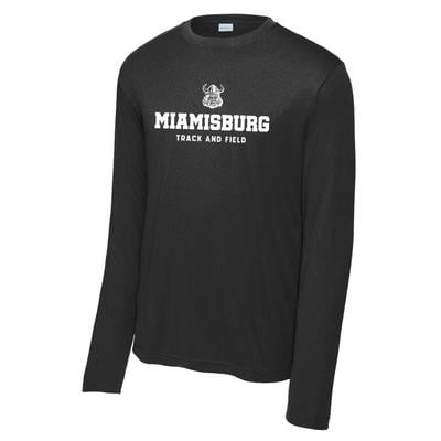 Men's Miamisburg Track Competitor Long-Sleeve Tech Tee BLACK