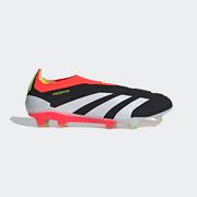 adidas Predator Elite Laceless FG: Black/White/Solar Red