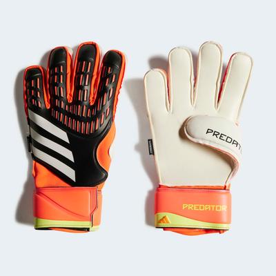 adidas Predator Match Fingersave Goalkeeper Gloves Youth BLACK/RED/YELLOW