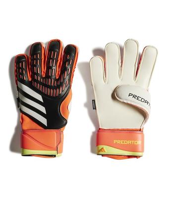 adidas Predator Match Fingersave Goalkeeper Gloves BLACK/RED/YELLOW