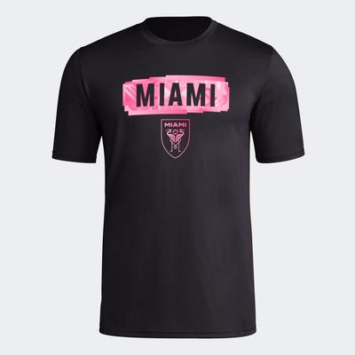 adidas Inter Miami CF Short Sleeve Pre-Game T-Shirt BLACK