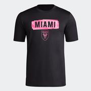 adidas Inter Miami CF Short Sleeve Pre-Game T-Shirt: Black