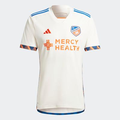 adidas FC Cincinnati Away Jersey 24/25 Chalk White