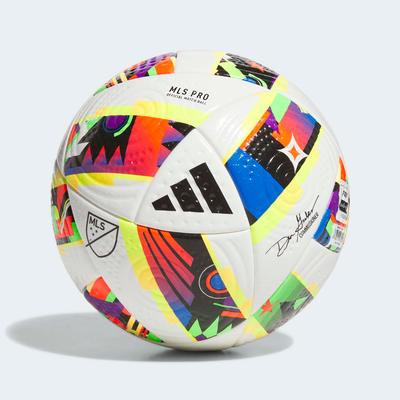 adidas MLS 24 Pro Soccer Ball White/Black/Solar Gold