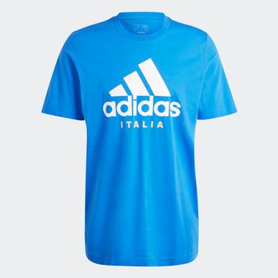 adidas Italy DNA Graphic T-Shirt BLUE