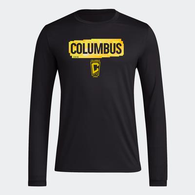 adidas Columbus Crew LS Pre-Game Tee BLACK