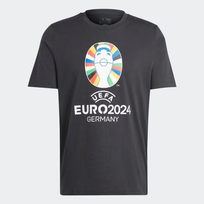adidas Euro 2024 Emblem T-Shirt BLACK