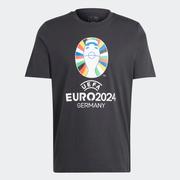 adidas Euro 2024 Emblem T-Shirt: Black