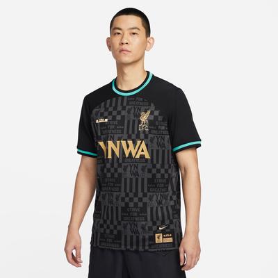 Nike LeBron x Liverpool FC Jersey BLACK/WASHED TEAL/TRULY GOLD