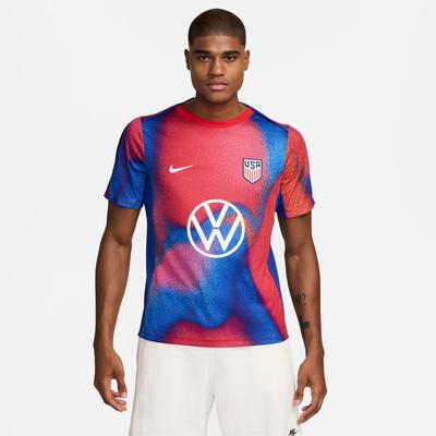 Nike USA Academy Pro SS Pre-match Top White/Old Royal