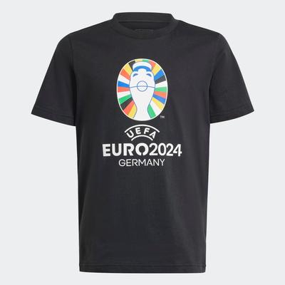 adidas Euro 2024 Emblem T-Shirt Youth BLACK