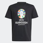 adidas Euro 2024 Emblem T-Shirt Youth: Black