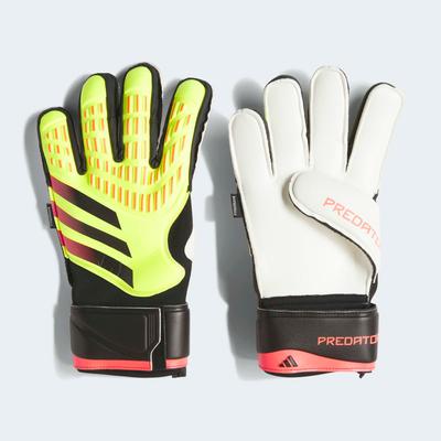 adidas Predator Match Fingersave Goalkeeper Gloves YELLOW/BLACK/RED