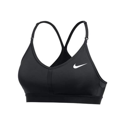 Women's Nike Indy V-Neck Sports Bra BLACK/BLACK/WHITE