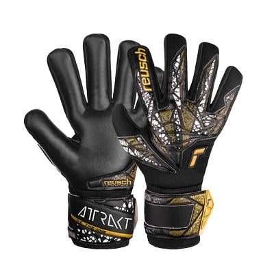 Reusch Attrakt Silver NC Finger Support GK Glove Junior