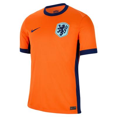 Nike Netherlands Home Jersey Youth 2024 Safety Orange/Blue Void
