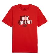 Puma AC Milan Culture Tee: Red/White