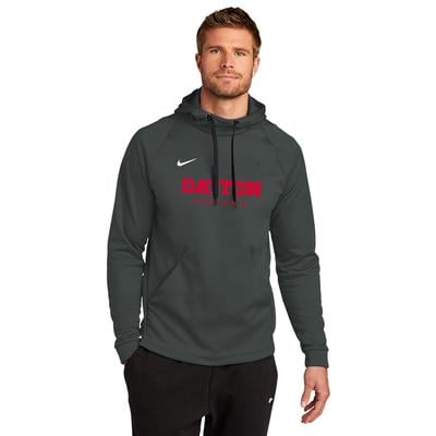 Men's Nike ThermaFIT Pullover Fleece UDMXC ANTHRACITE/RED