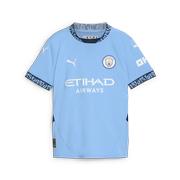 Puma Manchester City Home Jersey 24/25 Youth: Light Blue/Marine Blue