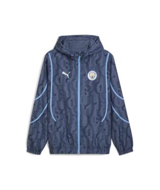 Puma Manchester City Pre-Match Woven Jacket Inky Blue/Light Blue