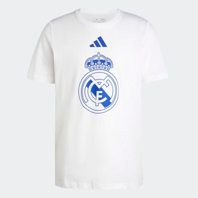 adidas Real Madrid DNA Graphic T-Shirt WHITE