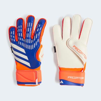 adidas Predator Match Fingersave Goalkeeper Gloves Lucid Blue/Solar Red/White