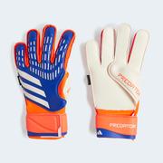 adidas Predator Match Fingersave Goalkeeper Gloves: Lucid Blue/Solar Red/White