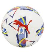 Puma Orbita Serie A Soccer Ball: White/Blue