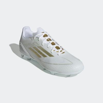 adidas F50 League Firm/Multi-Ground Boots WHITE/GOLD