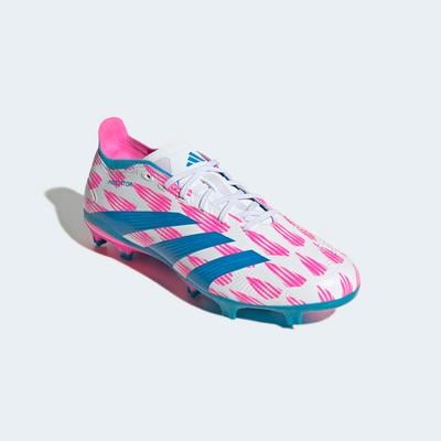 adidas Predator League Firm Ground Boots White/Solar Blue/Solar Pink