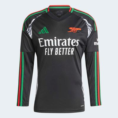 adidas Arsenal 24/25 Long Sleeve Away Jersey BLACK